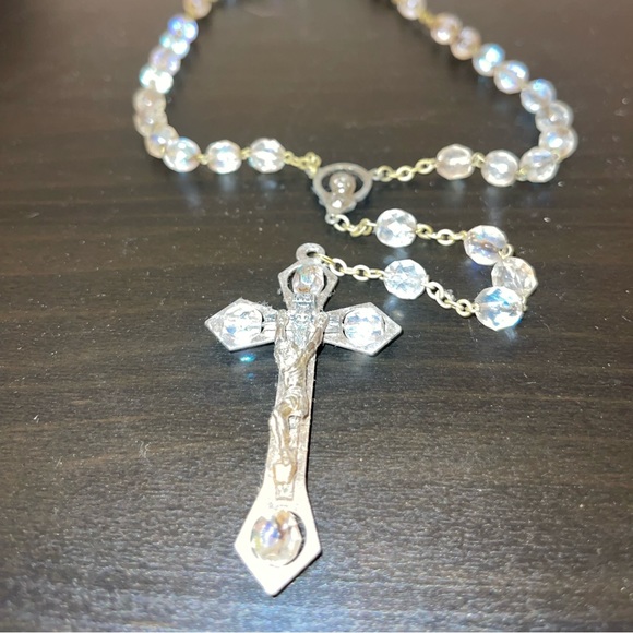 Beaded Clear Rosary Beads ๐ค - Picture 1 of 13